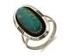 Navajo Ring. 925 Silver Natural Blue Turquoise Native American Artist C. 1980's
