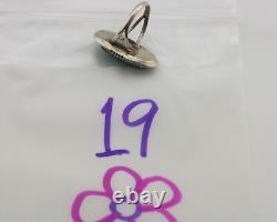 Navajo Ring. 925 Silver Natural Blue Turquoise Native American Artist C. 1980's