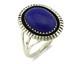 Navajo Ring. 925 Silver Natural Lapis Lazuli Native American Artist C. 80's
