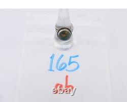 Navajo Ring 925 Silver Natural Turquoise Native American Artist C. 80's
