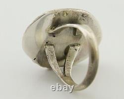 Navajo Ring 925 Silver Turquoise Native American Artist C. 80's