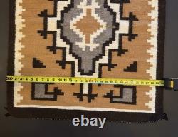 Navajo Rug Hand Woven Wool 30x37.5