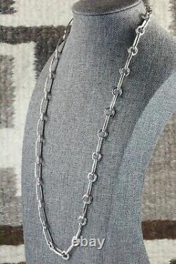 Navajo Sterling Silver Chain Necklace Ben Begay