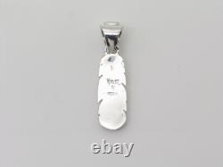 Navajo Sterling Silver Multi-Stone Native American Handmade Pendant