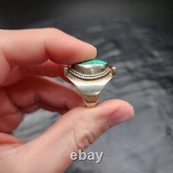 Navajo Sterling Silver Native American Southwest Turquoise Ring 12g