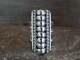 Navajo Sterling Silver Ribbed Row Ring By Johnson Size 6.5