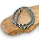 Navajo Sterling Silver Rondelles Saucer Flat Bead Necklace 4mm 18 60418