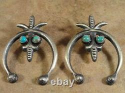 Navajo Sterling Silver & Turquoise Naja Necklace & Earrings by Hemerson Brown