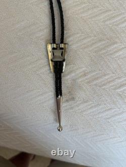 Navajo Sterling Silver and Turquoise Bolo by Dorothy Secatero
