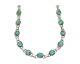 Navajo Turquoise Necklace 925 Silver Natural Blue Native American Artist C. 80's