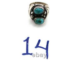 Navajo Turquoise Ring. 925 Silver Handmade Artist Native American C. 80's