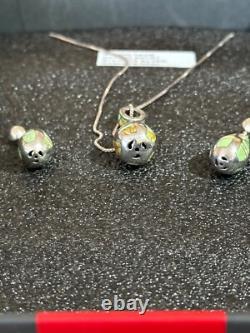 Navajo sterling silver wilson davis maker exquisite one of a kind necklace set