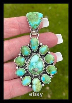 Navajobig Sscluster Pendant Sonoran Gold Turquoise Geraldine James