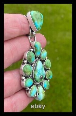 Navajobig Sscluster Pendant Sonoran Gold Turquoise Geraldine James