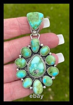 Navajobig Sscluster Pendant Sonoran Gold Turquoise Geraldine James