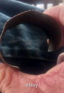 Old Native American Navajo Fred Harvey Era Copper Cuff Really Fine