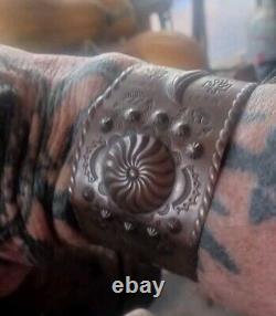 Old Native American Navajo Fred Harvey Era Copper Cuff Really Fine