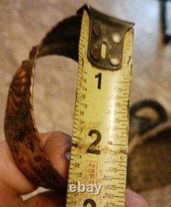 Old Native American Navajo Fred Harvey Era Copper Cuff Really Fine