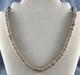 Old Pawn Navajo Shell Bead Necklace 19 1/2 Long Silver Tips