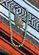 Old Southwest Native American Graduated Green Turquoise Necklace Sterling Silver