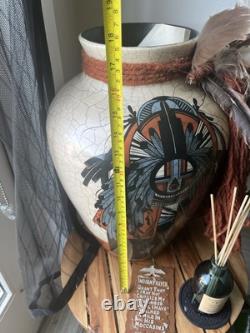 Pat Pauli Native American Large Vase Authentic. Navajo