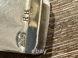 RH RANDY HOSKIE NAVAJO STERLING SILVER MONEY CLIP 23g NATIVE AMERICAN TRIBAL RUG