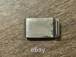 RH RANDY HOSKIE NAVAJO STERLING SILVER MONEY CLIP 23g NATIVE AMERICAN TRIBAL RUG