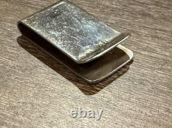 RH RANDY HOSKIE NAVAJO STERLING SILVER MONEY CLIP 23g NATIVE AMERICAN TRIBAL RUG