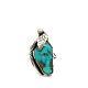 Ramone Platero Signed Navajo Native American Handmade Turquoise Ring Size 8.75