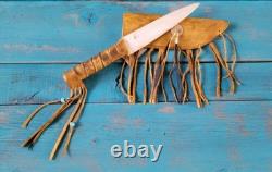 Rare Native American Navajo Handmade Indian Bone Knife (Right Side)