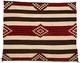 Red Navajo Chief's Blanket Rug Southwestern Wool Rug Native American Rug, 5'x4