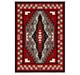 Red Navajo Wool Rug Southwest Style Mexican Native American Tribal Rug 5x7 Ft