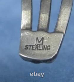 SW Native American Navajo Sterling Silver Turquoise & Coral Cuff Bracelet Signed