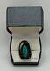 Signed Ed Kee Vintage Native American Sterling Navajo Turquoise Ring Sz 7