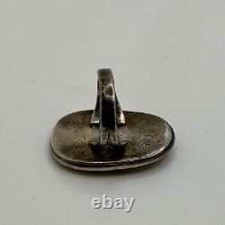 Signed Ed Kee Vintage Native American Sterling Navajo Turquoise Ring Sz 7