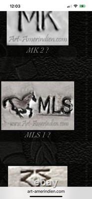 Signed Vintage Sterling And Turquoise Native American Cuff Bracelet Navajo