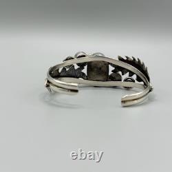 Silver 925 Native American Navajo Turquoise Cuff Bracelet