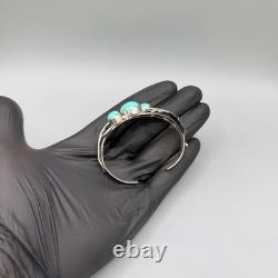 Silver 925 Native American Navajo Turquoise Cuff Bracelet