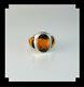 Sleek Native American Bumble Bee Jasper Ring Size 9 1/2
