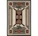Southwest Native American Indian Boho Ganado Navajo Wool Rug Two Grey Hill Rugs