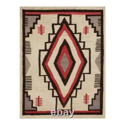 Southwest Navajo Gandao Wool Rug Handmade Native American Aztec Large Area Rug