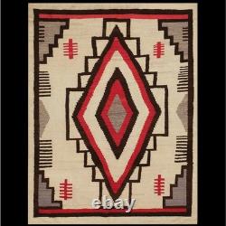 Southwest Navajo Gandao Wool Rug Handmade Native American Aztec Large Area Rug
