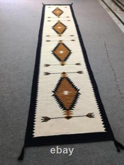 Southwest Navajo Kilim Rug Native American Indian Tribal Wool Runner Rug 2x8