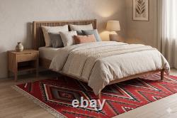 Southwest Navajo Kilim Wool Rug Handwoven Native American Aztec Large Area Rug