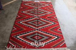 Southwest Navajo Kilim Wool Rug Handwoven Native American Aztec Large Area Rug