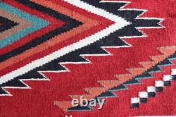 Southwest Navajo Kilim Wool Rug Handwoven Native American Aztec Large Area Rug