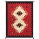 Southwest Red Navajo Ganado Rug Handmade Antique Native American Wool Large Rugs