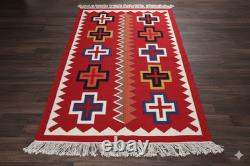 Southwestern Navajo Ganado Rug Handmade Antique Native American Wool Large Rugs