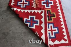 Southwestern Navajo Ganado Rug Handmade Antique Native American Wool Large Rugs