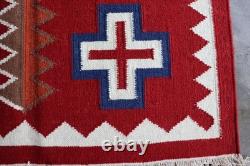 Southwestern Navajo Ganado Rug Handmade Antique Native American Wool Large Rugs